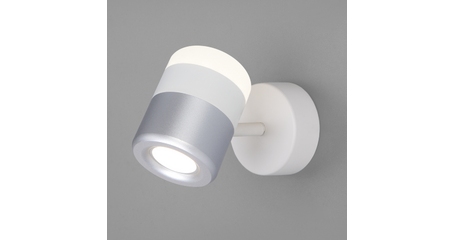 Настенный светодиодный светильник Eurosvet Oskar 20165/1 LED белый/серебро