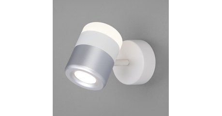 Настенный светодиодный светильник Eurosvet Oskar 20165/1 LED белый/серебро