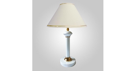 Настольная лампа Eurosvet Lorenzo 60019/1 глянцевый белый