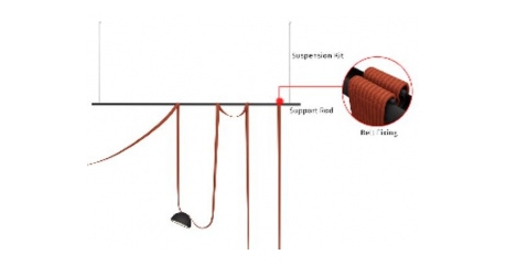 Опорная штанга для подвесного монтажа ST Luce Band ST412.409.02