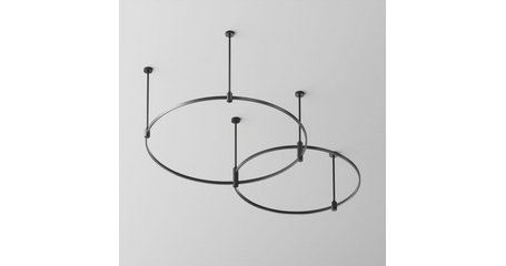 Основание Medium круглое двухуровневое на жестких подвесах для трековых светильников Maytoni Technical Flarity TFC-Flar-M01-B