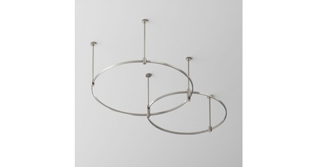 Основание Medium круглое двухуровневое на жестких подвесах для трековых светильников Maytoni Technical Flarity TFC-Flar-M01-PT