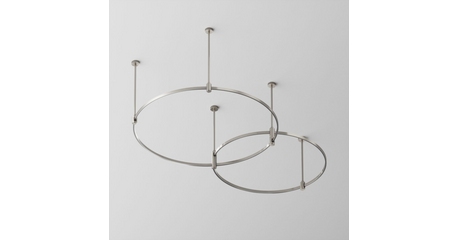 Основание Medium круглое двухуровневое на жестких подвесах для трековых светильников Maytoni Technical Flarity TFC-Flar-M01-PT