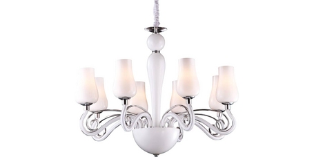 Подвесная люстра Arte Lamp Biancaneve A8110LM-8WH