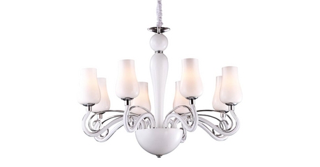 Подвесная люстра Arte Lamp Biancaneve A8110LM-8WH