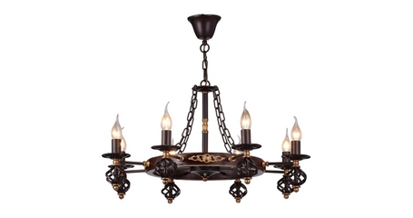Подвесная люстра Arte Lamp Cartwheel A4550LM-8CK