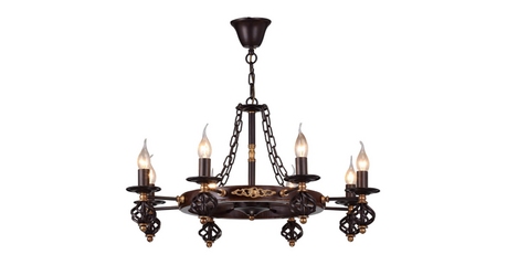 Подвесная люстра Arte Lamp Cartwheel A4550LM-8CK
