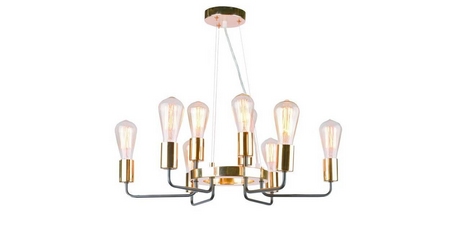 Подвесная люстра Arte Lamp Gelo A6001LM-9BK
