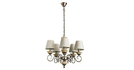 Подвесная люстра Arte Lamp Ivory A9070LM-5AB