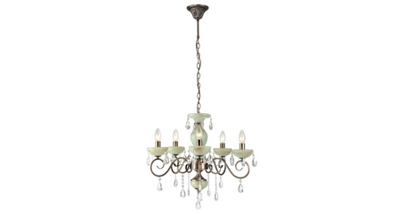 Подвесная люстра Arte Lamp Onyx Green A9592LM-5AB