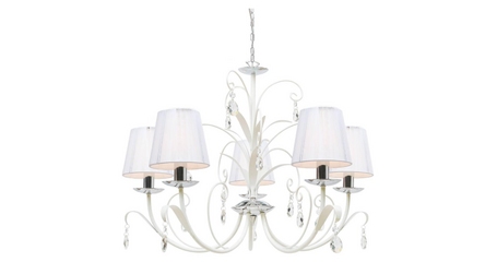 Подвесная люстра Arte Lamp Romana Snow A1743LM-5WH
