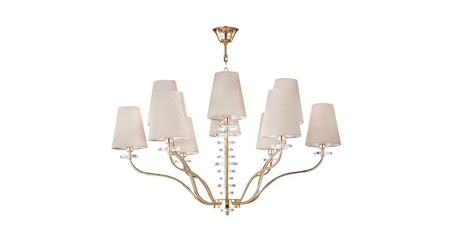 Подвесная люстра Crystal Lux ARMANDO SP6+6 GOLD