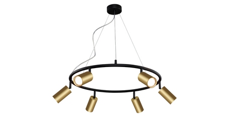 Подвесная люстра Crystal Lux CLT 015C6 D600 BL-GO