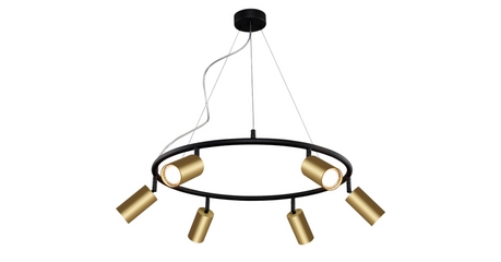 Подвесная люстра Crystal Lux CLT 015C6 D600 BL-GO