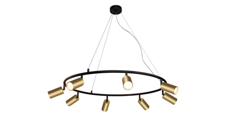 Подвесная люстра Crystal Lux CLT 015C8 D800 BL-GO