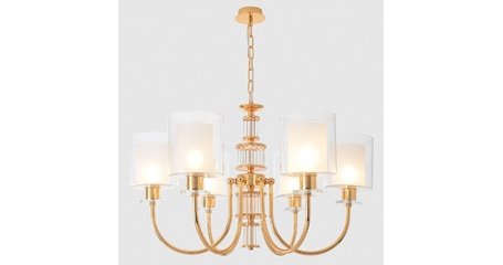 Подвесная люстра Crystal Lux ELENA SP6 GOLD