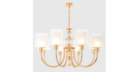 Подвесная люстра Crystal Lux ELENA SP8 GOLD