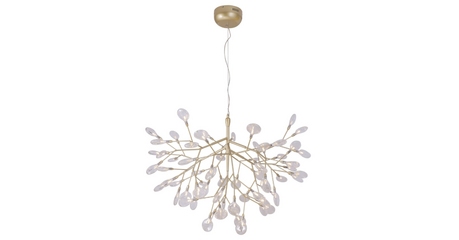 Подвесная люстра Crystal Lux Evita SP63 Gold/Transparent