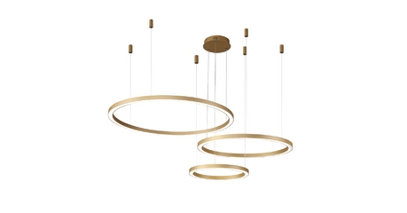 Подвесная люстра Crystal Lux FORTUNA SP158W LED GOLD