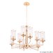 Подвесная люстра Crystal Lux GLORIA SP9 BRASS