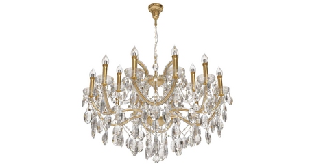 Подвесная люстра Crystal Lux Hollywood SP12+6 Gold
