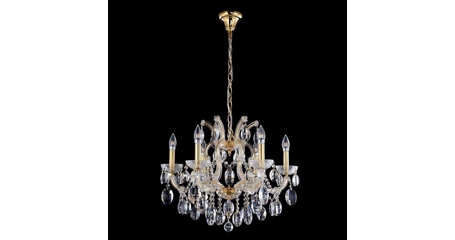 Подвесная люстра Crystal Lux Hollywood SP6 Gold