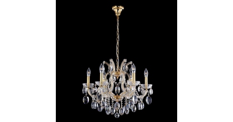 Подвесная люстра Crystal Lux Hollywood SP6 Gold