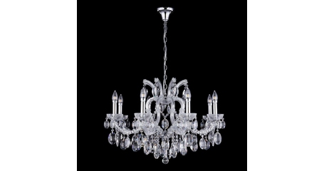 Подвесная люстра Crystal Lux Hollywood SP8 Chrome