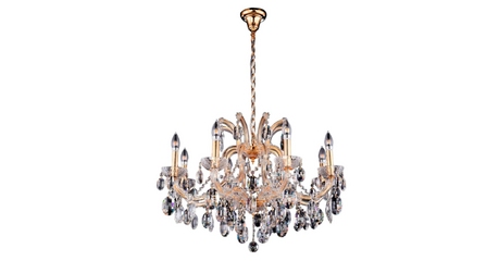 Подвесная люстра Crystal Lux Hollywood SP8 Gold