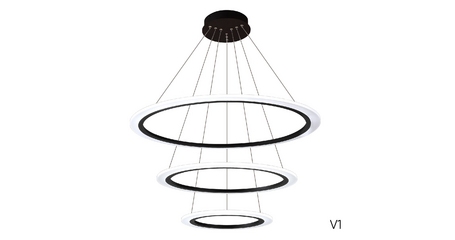 Подвесная люстра Crystal Lux MANZANA SP67W LED BLACK