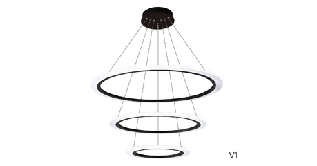 Подвесная люстра Crystal Lux MANZANA SP67W LED BLACK