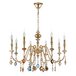 Подвесная люстра Crystal Lux Mercedes MERCEDES SP8 GOLD/COLOR