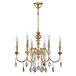 Подвесная люстра Crystal Lux Mercedes SP6 Gold/Color