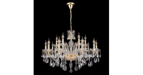 Подвесная люстра Crystal Lux MONICA SP10+5 GOLD