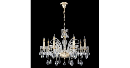 Подвесная люстра Crystal Lux MONICA SP8 GOLD