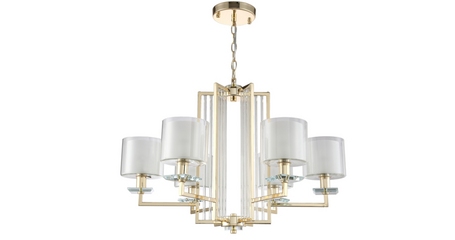 Подвесная люстра Crystal Lux Nicolas NICOLAS SP-PL6 GOLD/WHITE