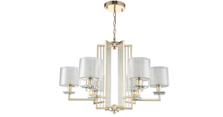 Подвесная люстра Crystal Lux Nicolas NICOLAS SP-PL6 GOLD/WHITE