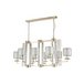 Подвесная люстра Crystal Lux Nicolas NICOLAS SP8 L1000 GOLD/WHITE