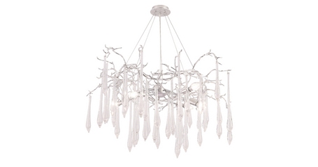 Подвесная люстра Crystal Lux REINA SP8 D1000 SILVER PATINA