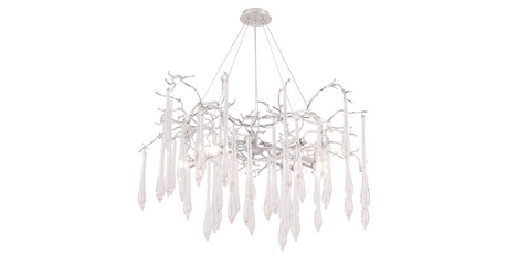 Подвесная люстра Crystal Lux REINA SP8 D1000 SILVER PATINA