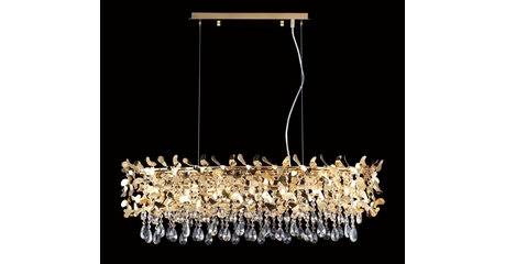 Подвесная люстра Crystal Lux Romeo SP8 Gold L1000