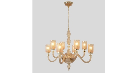 Подвесная люстра Crystal Lux SILVESTRO SP8 AMBER