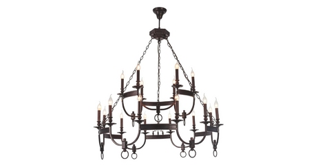 Подвесная люстра Crystal Lux Suerte Brown SP12+6