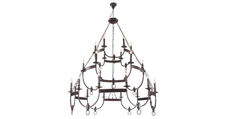 Подвесная люстра Crystal Lux Suerte Brown SP12+6+6