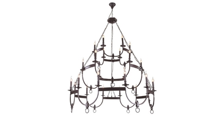 Подвесная люстра Crystal Lux Suerte Brown SP12+6+6