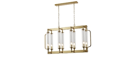 Подвесная люстра Crystal Lux TOMAS SP8 L1000 BRASS