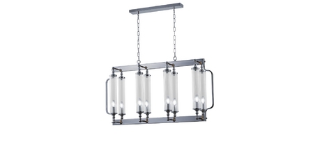 Подвесная люстра Crystal Lux TOMAS SP8 L1000 CHROME