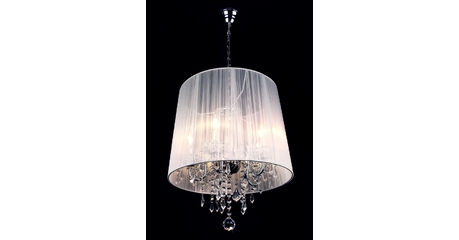 Подвесная люстра Eurosvet 2045/5 хром/белый