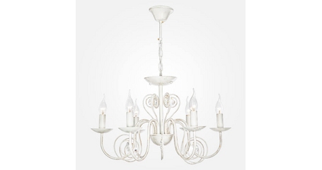 Подвесная люстра Eurosvet 60018/6 белый с золотом