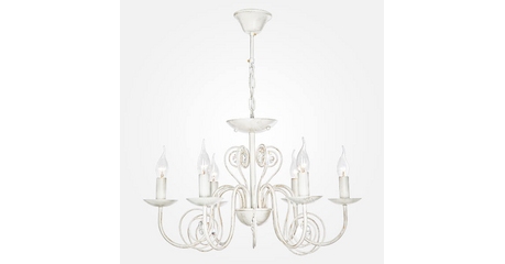 Подвесная люстра Eurosvet 60018/6 белый с золотом